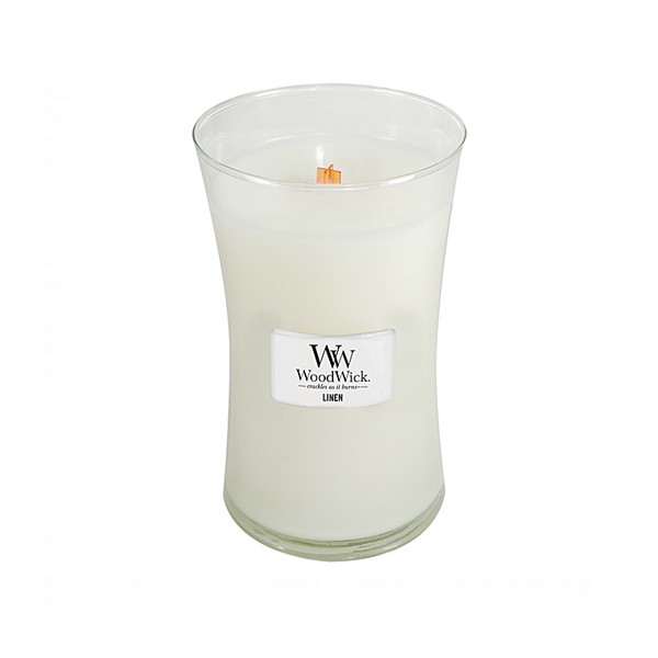 Woodwick Linen Large Candle