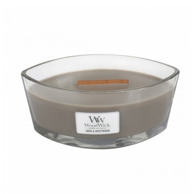 Woodwick Sand and Driftwood Candle Ellips