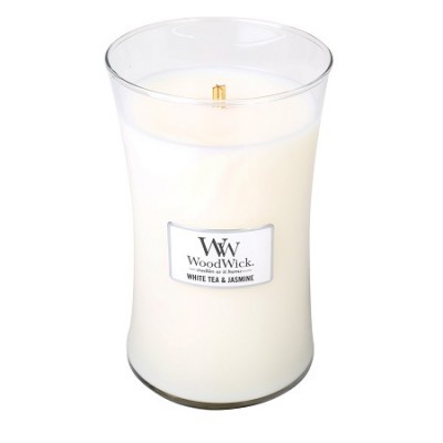 Woodwick White Tea & Jasmine Large Candle