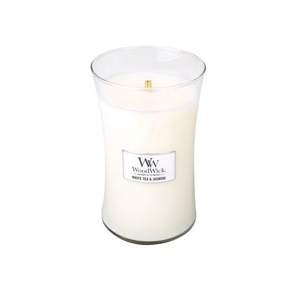 Woodwick White Tea & Jasmine Large Candle