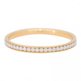iXXXi Smal Zirkonia White Stone Goud