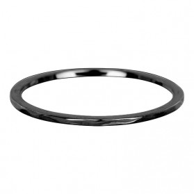 iXXXi Wave ring 1mm zwart