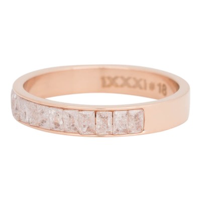 iXXXi ring Snow Glitter 4mm rose