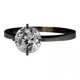 iXXXi Ring Secure Crystal Zwart R4801-5