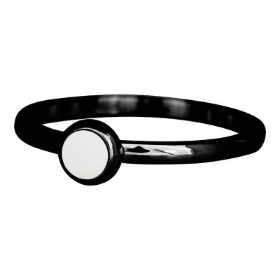 iXXXi Ring Bright white zwart R4108-5