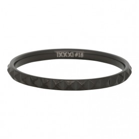 iXXXi Pyramide Ring 2mm Zwart