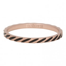 iXXXi Ring Slanting Stripes Rose R2812-17