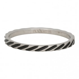 iXXXi Ring Slanting Stripes Zilver R2812-18