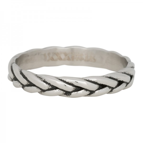 iXXXi Wheat Knot Ring Zilver 4mm