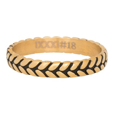 iXXXi Leaf Knot Ring Goud 4mm
