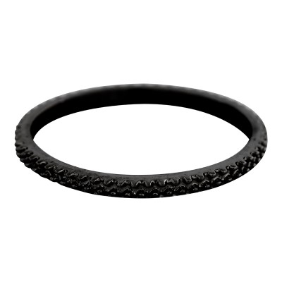 iXXXi Kaviaar ring 2 mm zwart