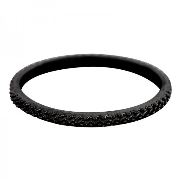 iXXXi Kaviaar ring 2 mm zwart