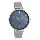 OOZOO Vintage horloge Zilver/Blauw 40mm C9390