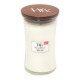 Woodwick White Teak Large Candle