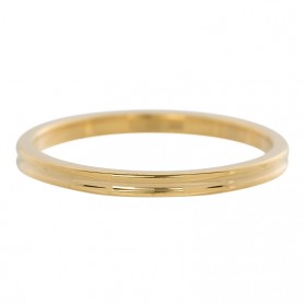 iXXXi Smal Ring Ribbel 2mm goud