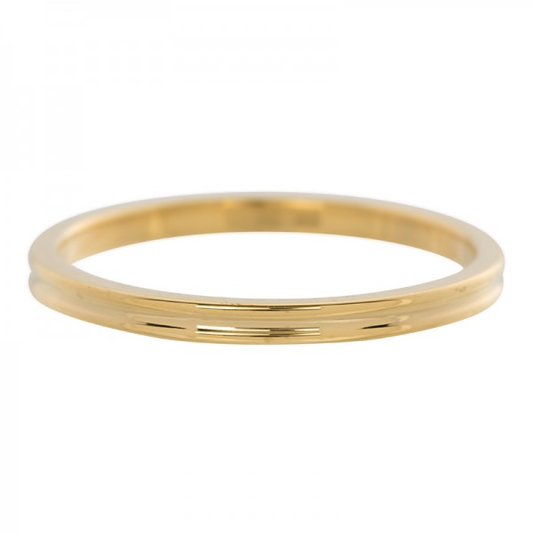 iXXXi Smal Ring Ribbel 2mm goud