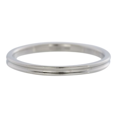 iXXXi Smal Ring Ribbel 2mm zilver