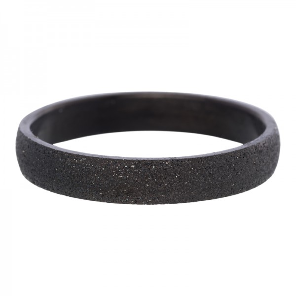 iXXXi Sandblasted ring 4 mm Zwart