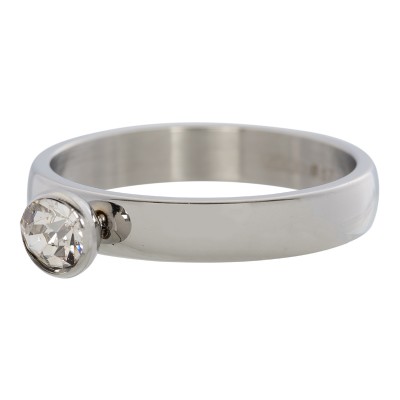 iXXXi Crystal Zirkonia Ring Zilver 4mm