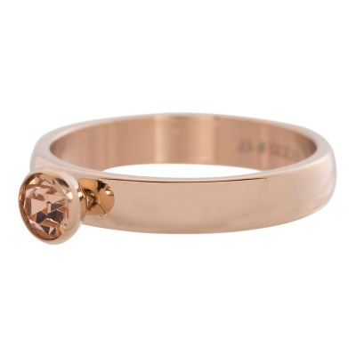 iXXXi Crystal Champagne Zirkonia Ring Rose 4mm
