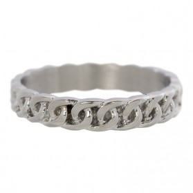 iXXXi Curb Chain Ring Zilver 4mm