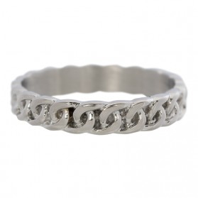 iXXXi Curb Chain Ring Zilver 4mm