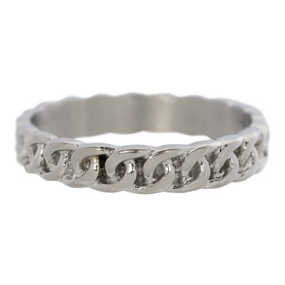 iXXXi Curb Chain Ring Zilver 4mm