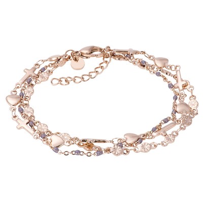IXXXI Armband Ghana Grey Beads Goud