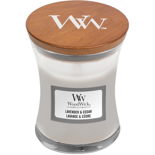 Woodwick Lavender & Cedar Candle Mini