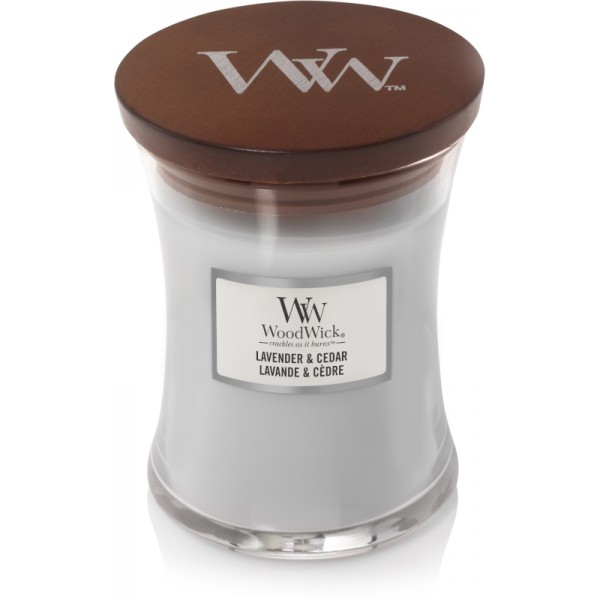 Woodwick Lavender & Cedar Candle Medium