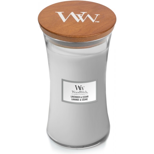 Woodwick Lavender & Cedar Large Candle