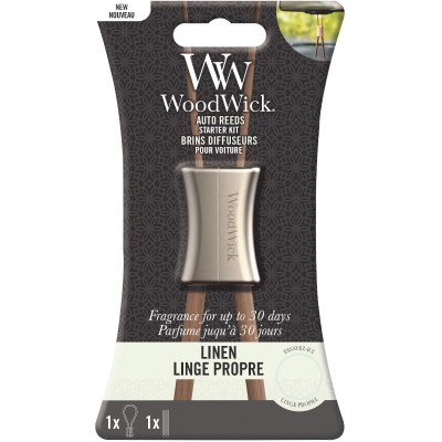 Woodwick Auto Reed Starterskit Linen