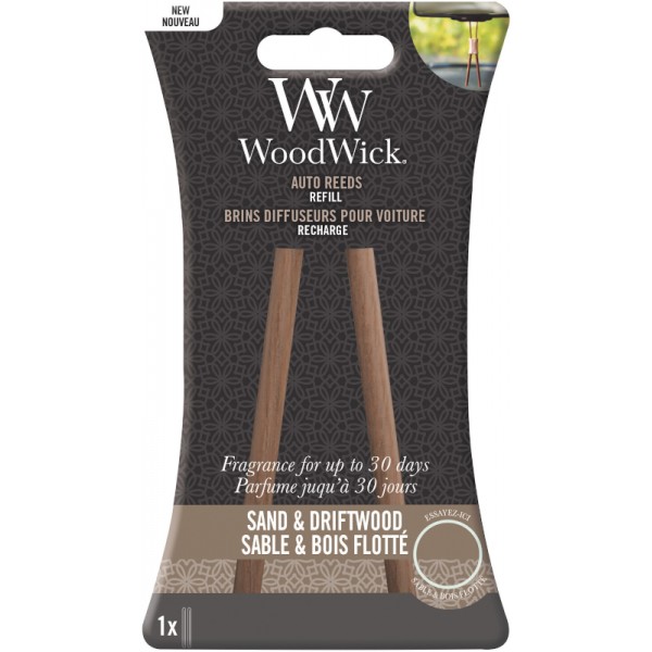 Woodwick Auto Reed Refill Sand & Driftwood