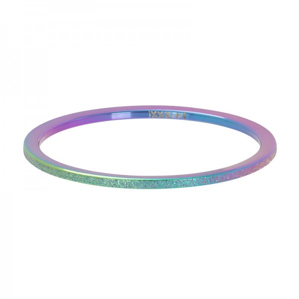 iXXXi sandblasted ring 1mm Rainbow