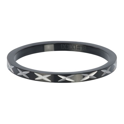 iXXXi ring X Row Zwart 2mm