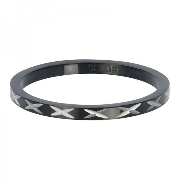 iXXXi ring X Row Zwart 2mm