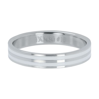 iXXXi Double Line White Zilver 4mm