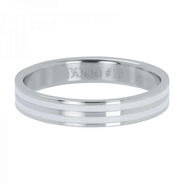 iXXXi Double Line White Zilver 4mm