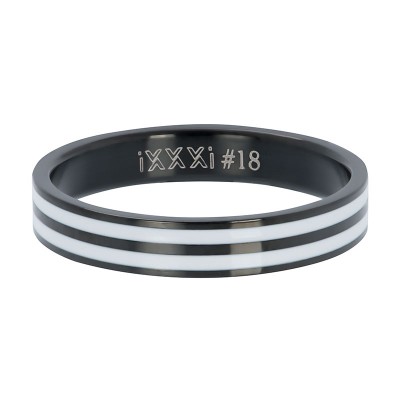 iXXXi Double Line White Zwart 4mm