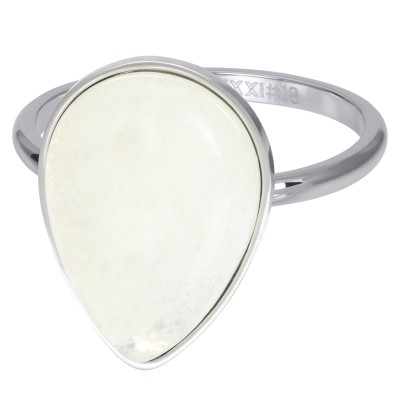 iXXXi Royal Stone Drop White zilver 2mm 