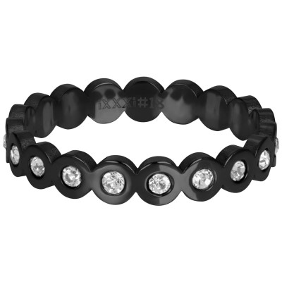 iXXXi Big Circle Stone zwart 4mm 
