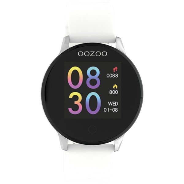 OOZOO Smartwatch wit/zilver 43mm Q00110