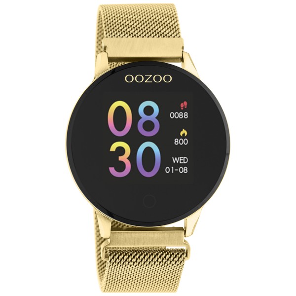 OOZOO Smartwatch Zwart/Goud 43mm Q00120