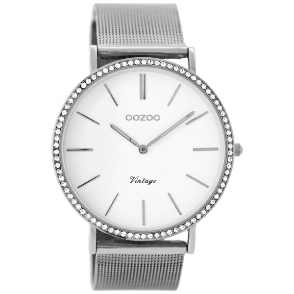 OOZOO Vintage horloge Zilver 40mm