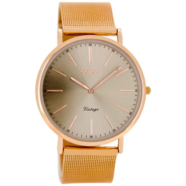 OOZOO Vintage horloge Rose / Grijs