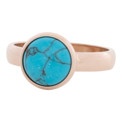 iXXXi Ring Blue Turquoise Stone Rose R4303-2