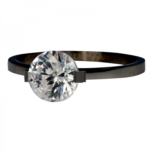 iXXXi Ring Glamour Stone Zwart R4201-5